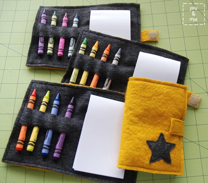 DIY Kids Coloring Card Crayon Holder Template Cut File