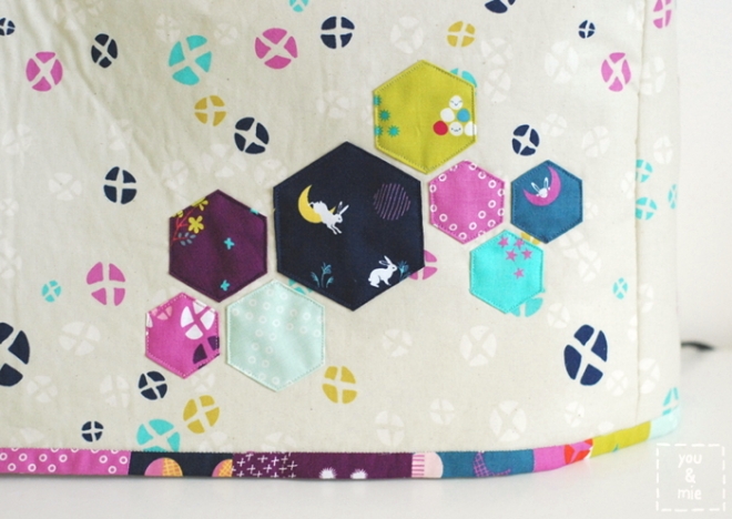 Cotton + Steel Mochi Sewing Machine Cover by you & mie